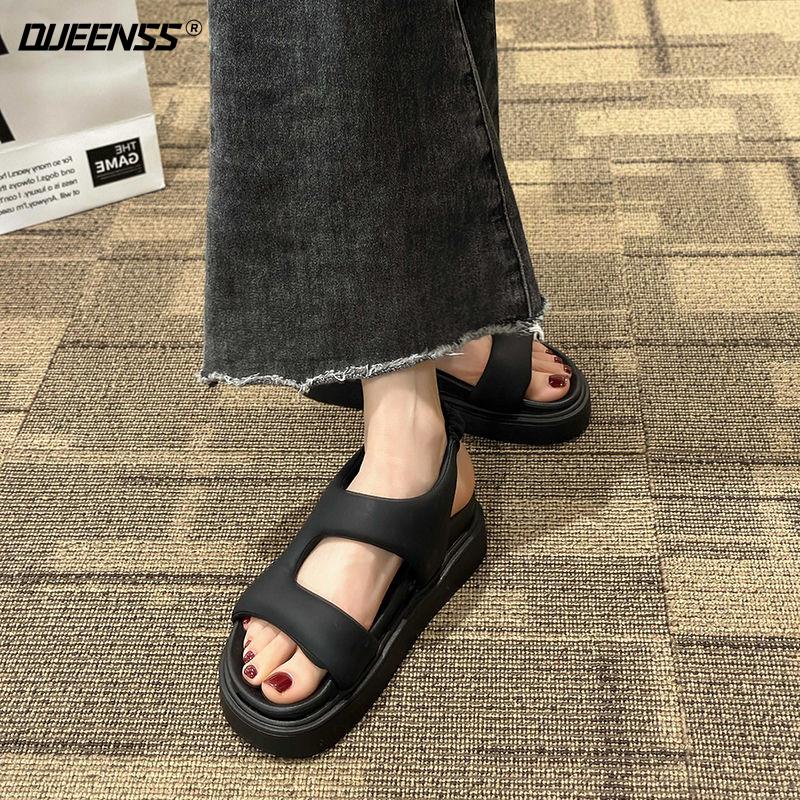 Giày Sandal Thể Thao Đế Dày Phong Cách Châu Âu Thời Trang Đi Biển Mới 2023