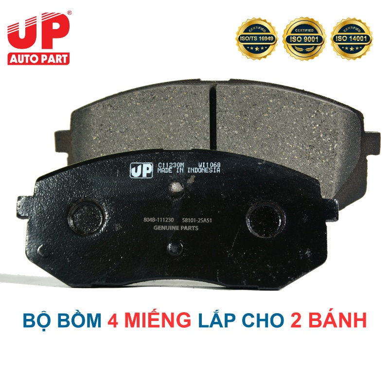 Má phanh bố thắng đĩa trước ô tô KIA SPORTAGE 2.0L Gasoline 2013-2015