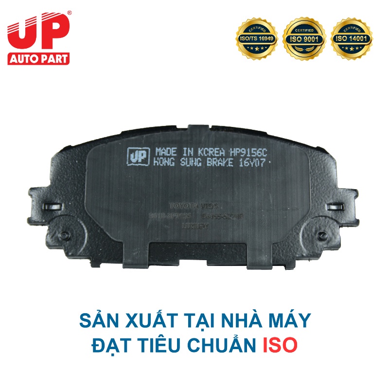 Má phanh bố thắng đĩa trước ô tô TOYOTA VIOS E - G đời 2007-2019