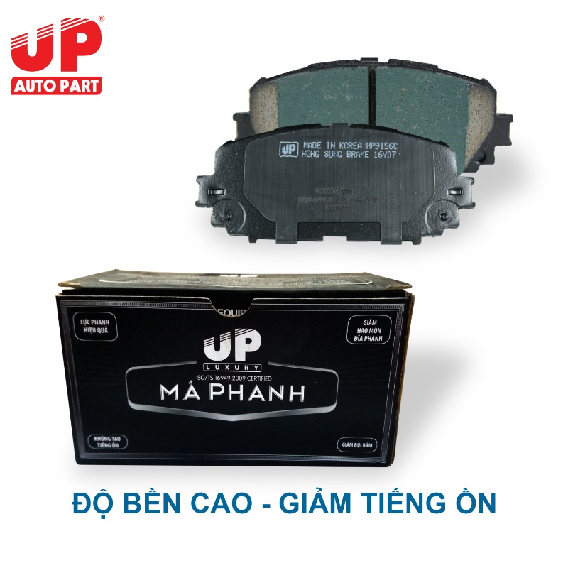 Má phanh bố thắng đĩa trước ô tô TOYOTA VIOS E - G đời 2007-2019