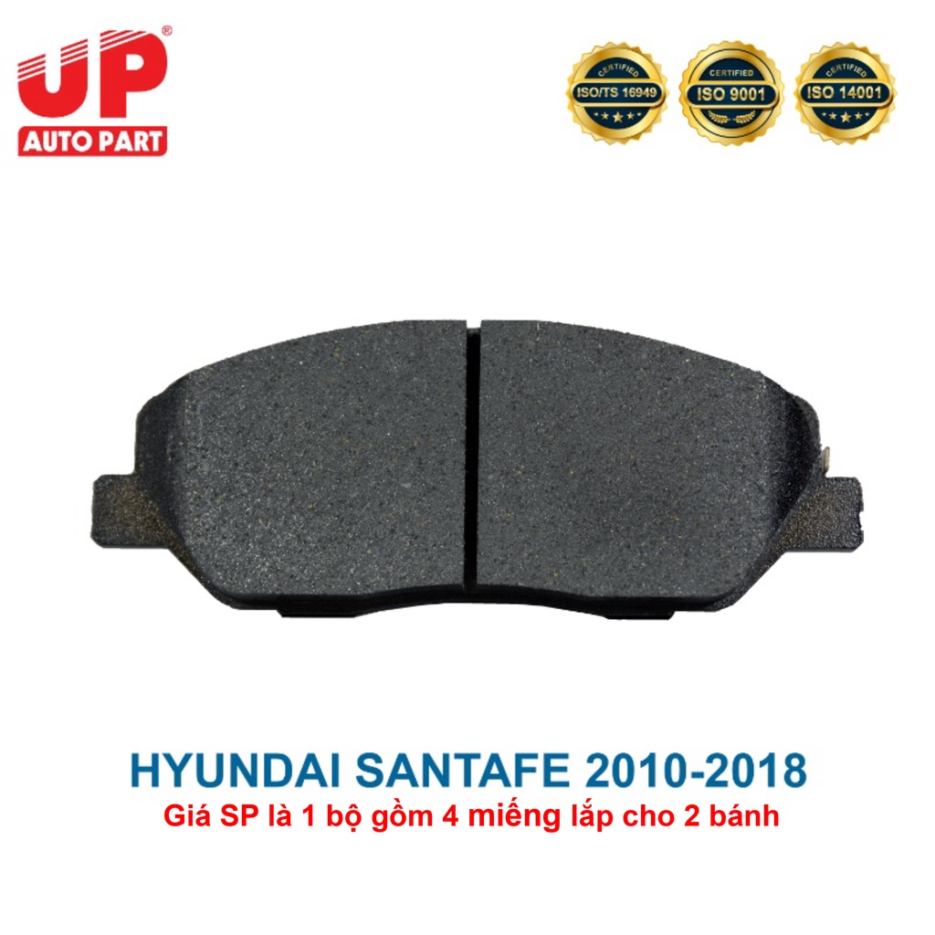 Má phanh bố thắng đĩa trước ô tô HYUNDAI SANTAFE 2010-2018