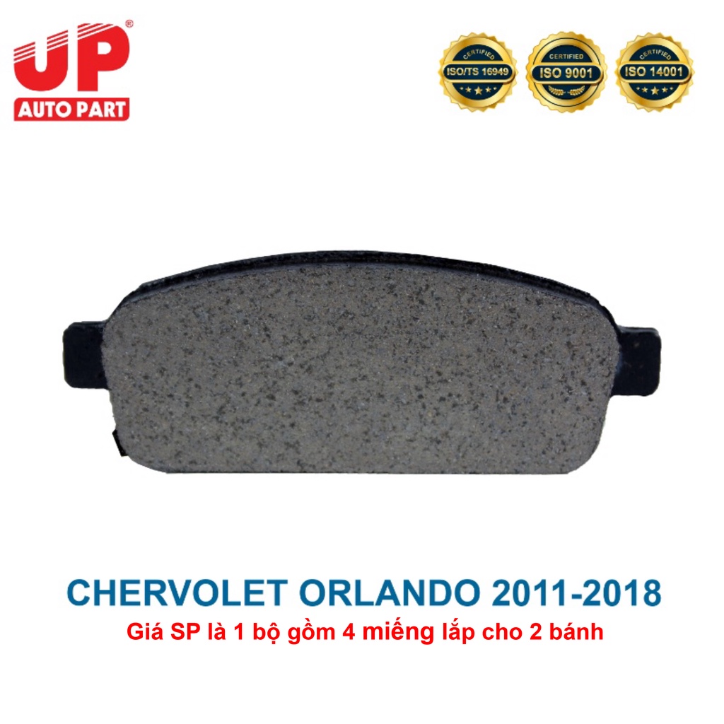 Má phanh bố thắng đĩa sau ô tô CHERVOLET ORLANDO 2011-2018