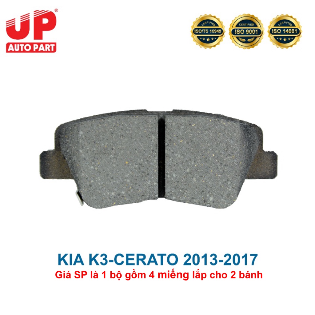 Má phanh bố thắng đĩa sau ô tô KIA K3-CERATO 2013-2017