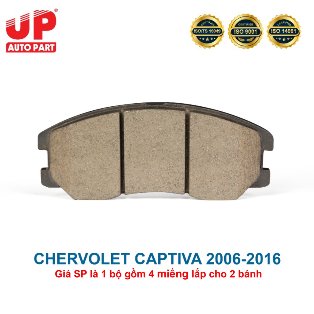 Má phanh bố thắng đĩa trước ô tô CHERVOLET CAPTIVA 2006-2016