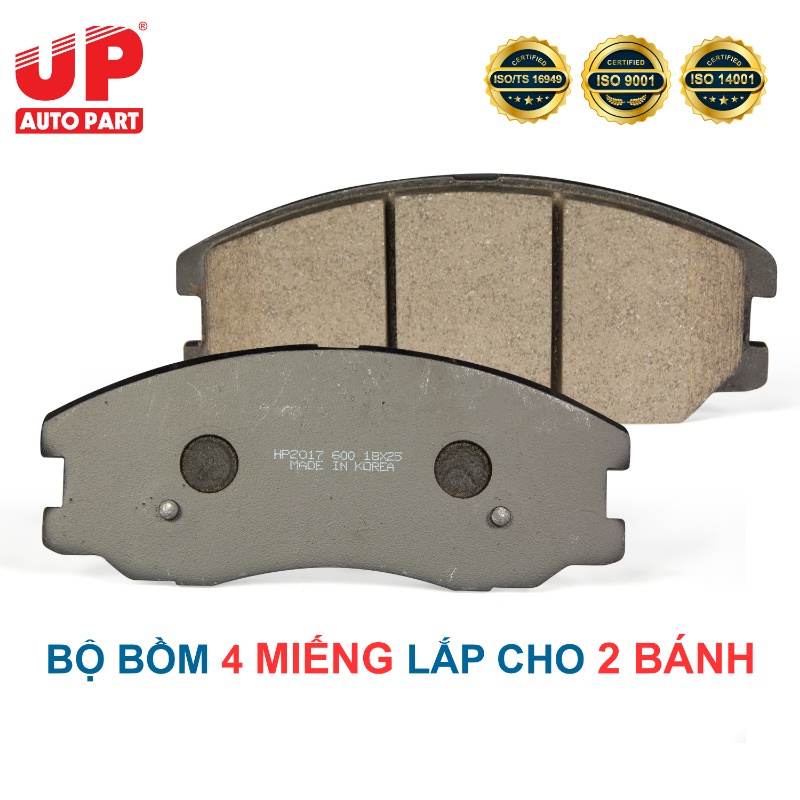 Má phanh bố thắng đĩa trước ô tô CHERVOLET CAPTIVA 2006-2016