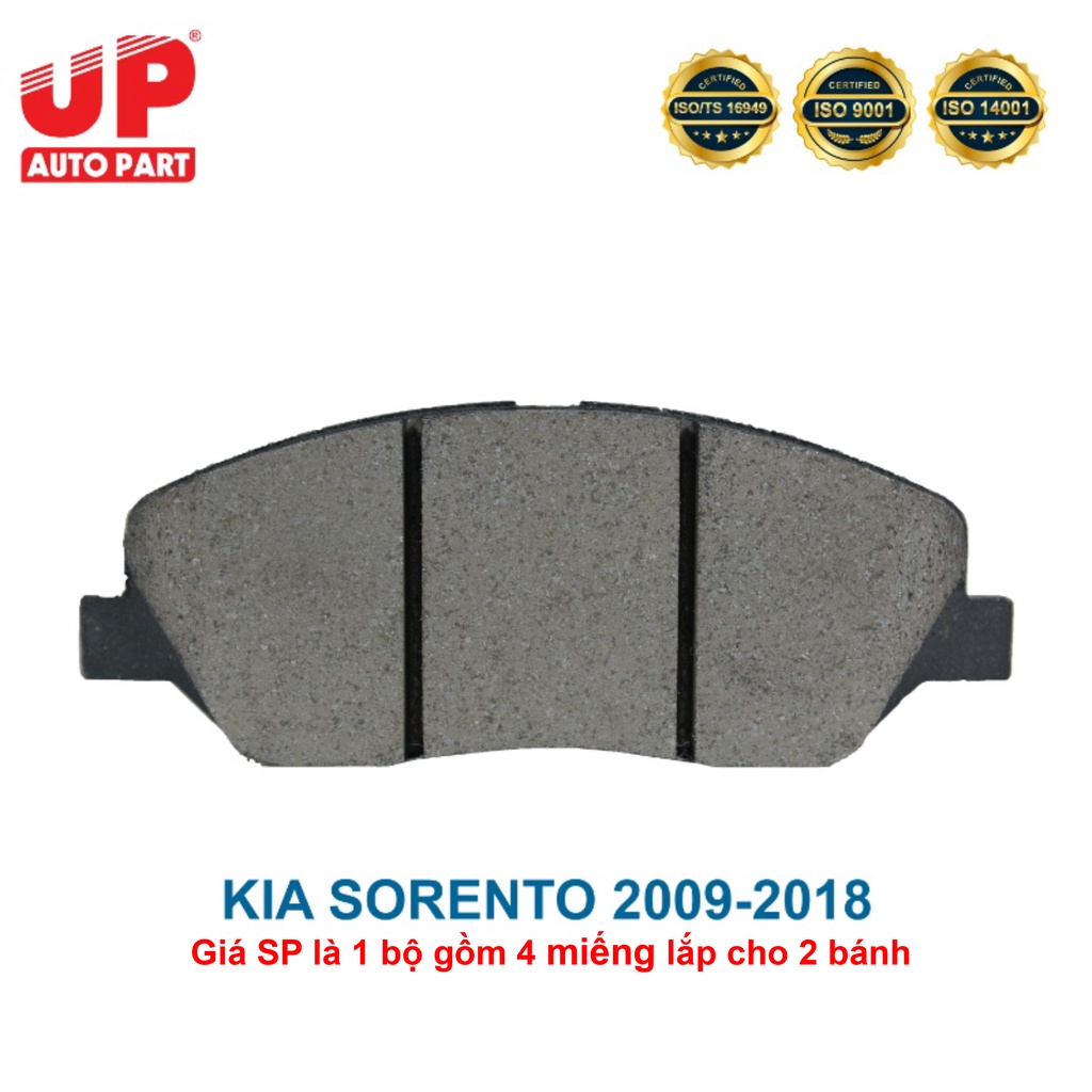Má phanh bố thắng đĩa trước ô tô KIA SORENTO 2009-2018