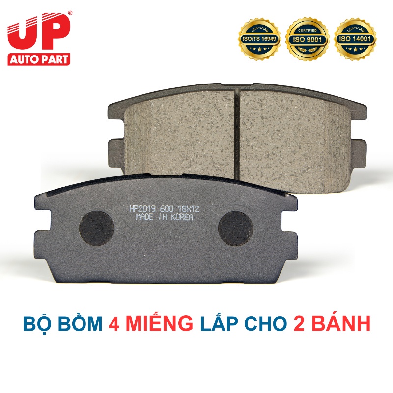 Má phanh bố thắng đĩa sau ô tô CHERVOLET CAPTIVA 2006-2016