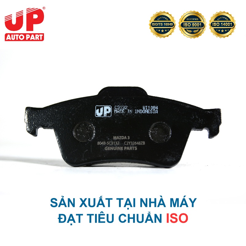 Má phanh bố thắng đĩa sau ô tô Mazda 3-3S 2004 đến 2013