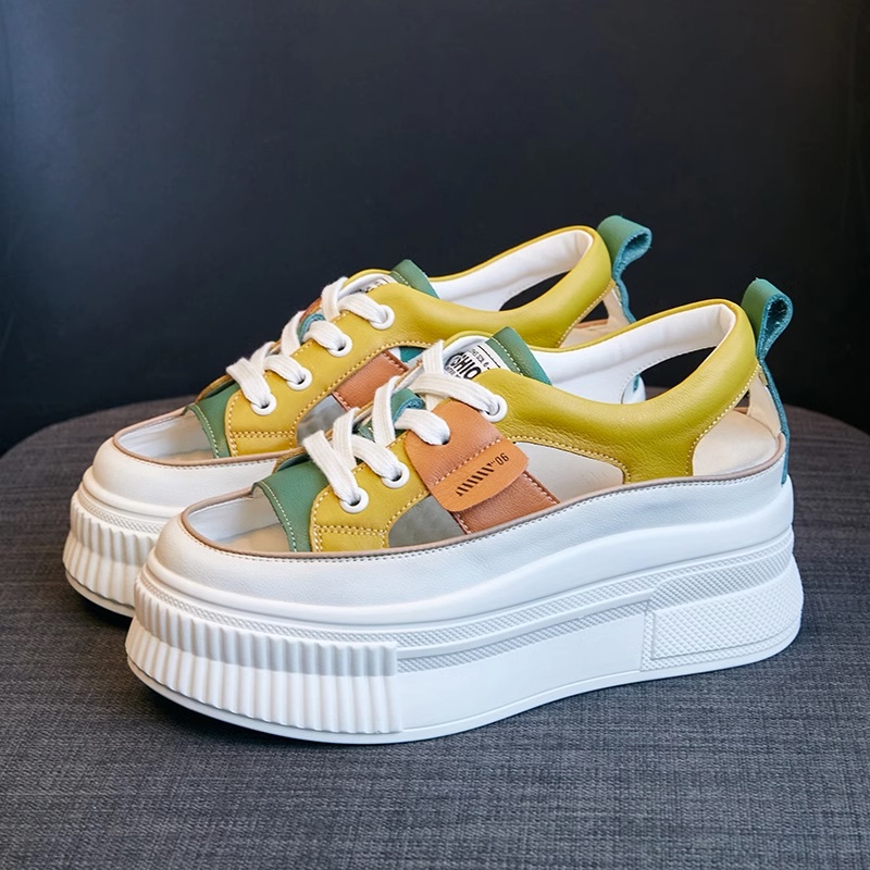 Giày Sandal Đế Dày Đục Lỗ Thoáng Khí Thời Trang Mùa Hè 2023 Phong Cách Mới Cho Nữ