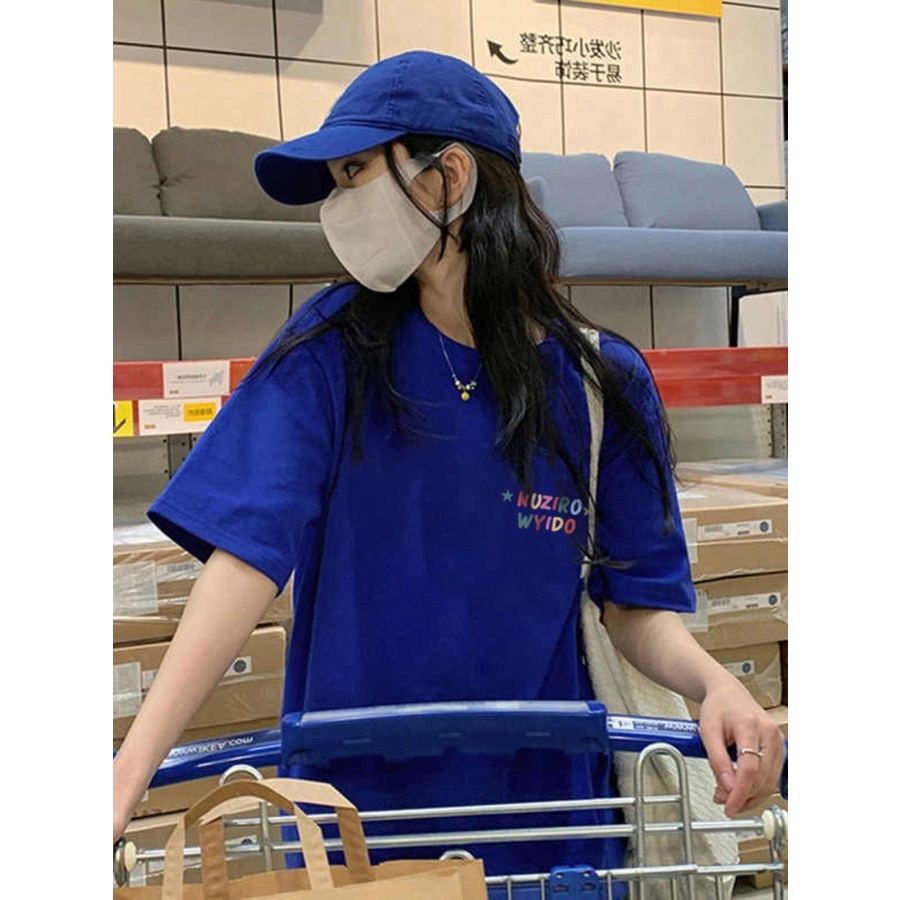 Áo Thun Tay Ngắn Cổ Tròn In Hình Thời Trang Dành Cho Nữ