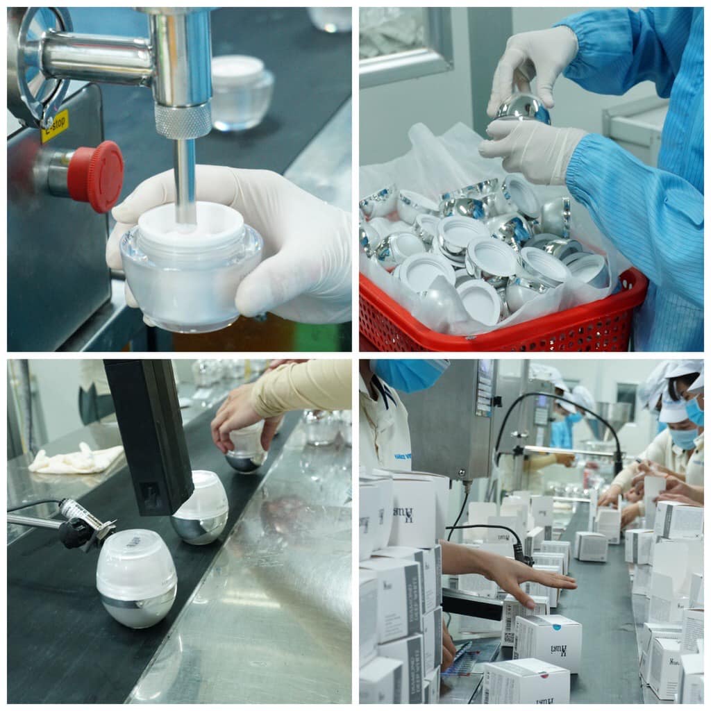 -  Kem Kim Cương Trắng Hồng Căng Bóng Thu Nhỏ Chân Lông Nâng Tông Trẻ Hóa 30gr