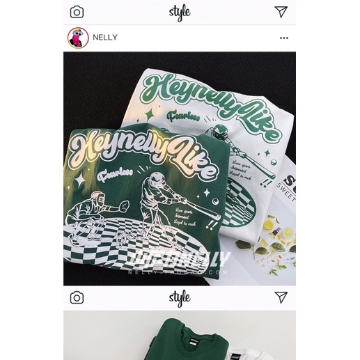 Áo phông nelly heybig sale (có sẵn) 29 bóng chày health