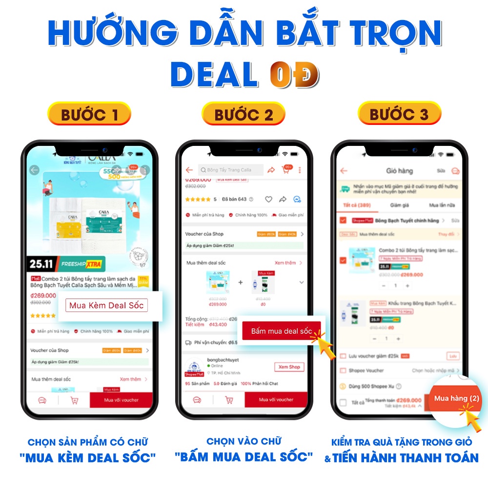 Combo 3 Gói Khẩu trang Bông Bạch Tuyết Trẻ Em bé 2 lớp cho trẻ từ 1 - 5 tuổi (8 cái/gói) (màu xanh)