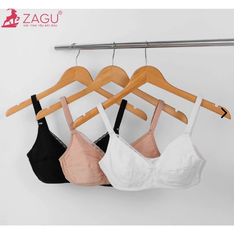 Voucher giảm thêm 20k - Áo Lót Không Mút Không Gọng 9989 Mẹ bầu TRIUMPH ZAGU Tuky