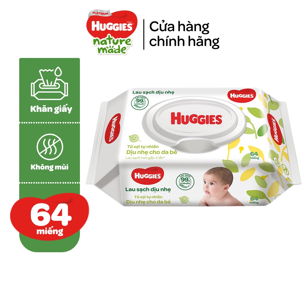 01 Gói khăn giấy ướt cho trẻ sơ sinh HUGGIES