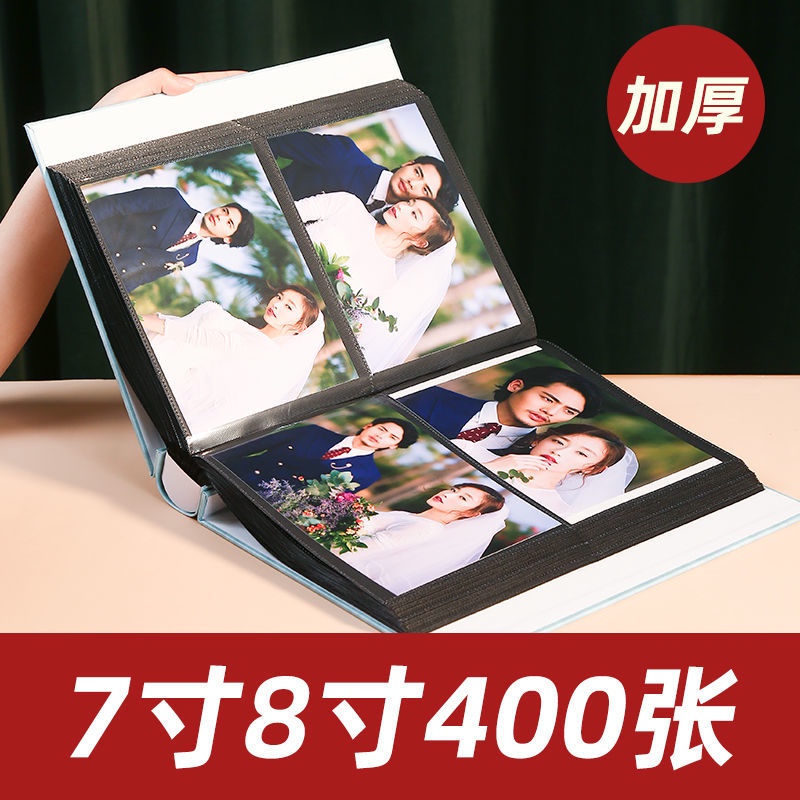 Album Ảnh Gia Đình Bằng Da + Nhựa Kích Thước 7 Inch 8 Inch 400 Tấm