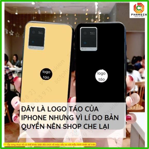 Ốp lưng Vivo Y21 / Y21S / Y33S giả iphone mặt lưng ép kính chống bể