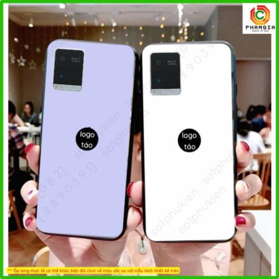 Ốp lưng Vivo Y21 / Y21S / Y33S giả iphone mặt lưng ép kính chống bể