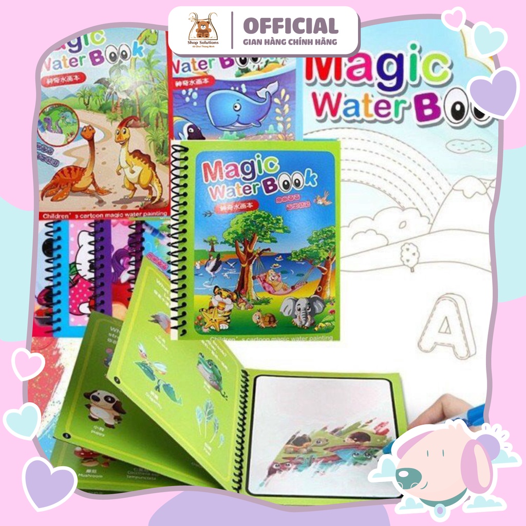 Đồ chơi tô màu không cần mực, sử dụng được nhiều lần, không dính bẩn tay- chân, nhiều chù đề cho bé