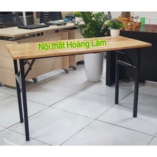 (Hoả tốc 1 giờ ) Bàn gấp gọn cao 75cm mặt gỗ cao su tự nhiên chất lượng cao đủ cỡ
