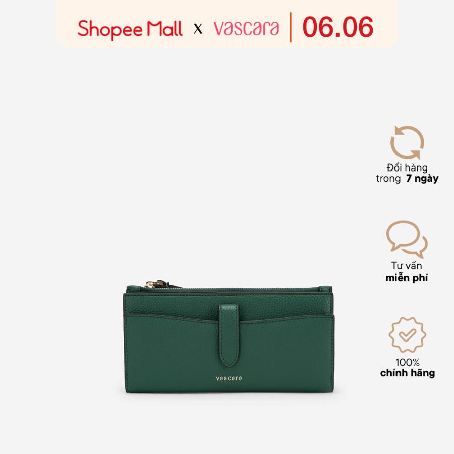 Vascara Ví Cầm Tay Gập Viền Chỉ Nổi - WAL 0251