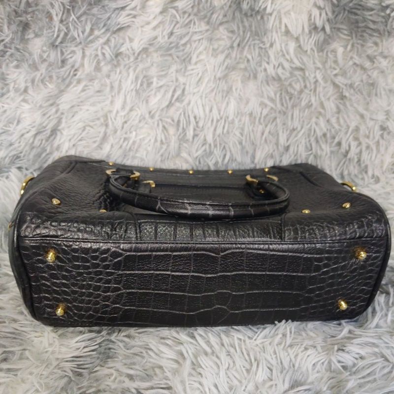 Công sở túi si hiệu Arnaldo Bassini Ý chính hãng da bò dập vân sấu cao cấp