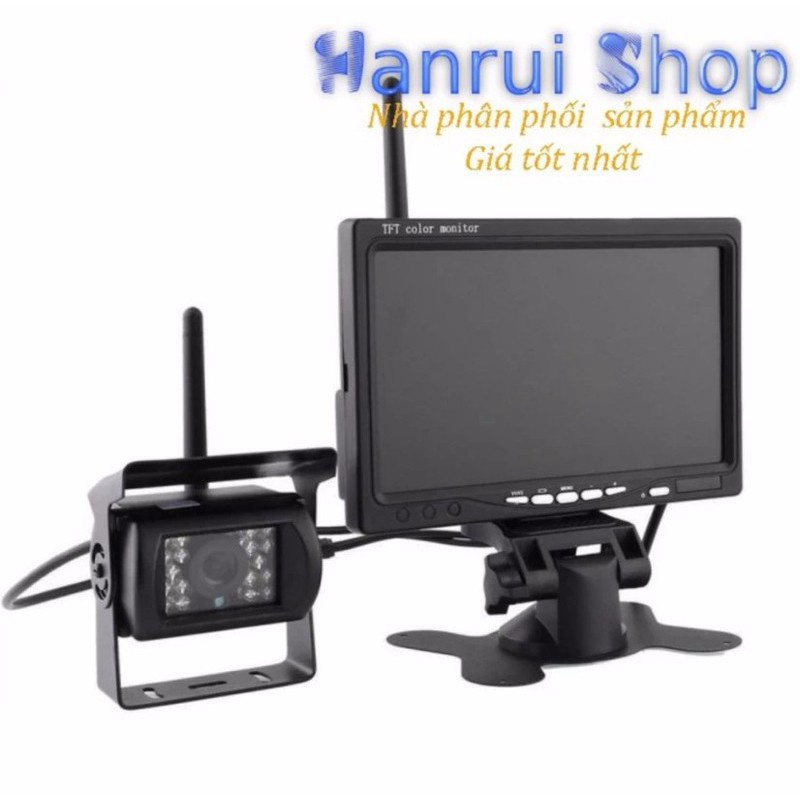 💯 Camera màn hình lùi kết nối không dây HD 7 inch có hồng ngoại quay ban đêm 💯