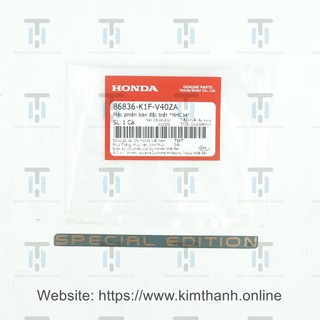 Tem gác chân trước - chữ special edition airblade 2020 honda vn _ 86836k1fv40za
