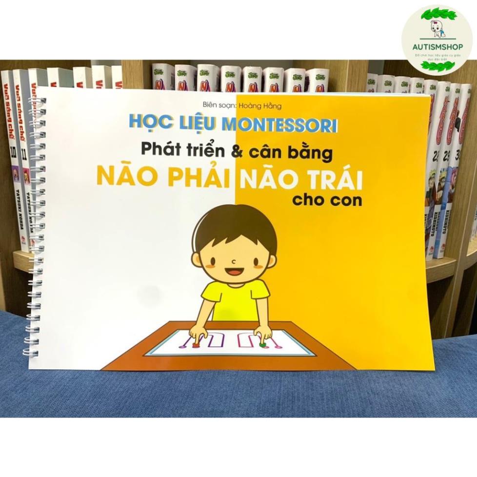 Bộ Học Liệu Cân Bằng Não Trái Não Phải MONTESSORI Dành cho các bé -Happyfunny Búp bê giấy Autismshop