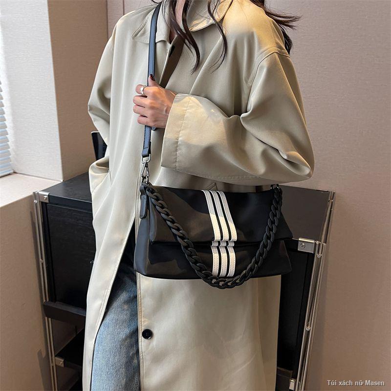 Order💯Nhật Bản và Hàn Quốc ba thanh vải Oxford túi đeo vai dây xích túi xách nữ túi xách