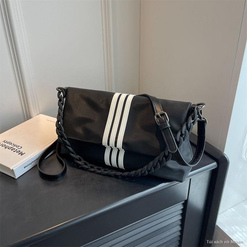 Order💯Nhật Bản và Hàn Quốc ba thanh vải Oxford túi đeo vai dây xích túi xách nữ túi xách