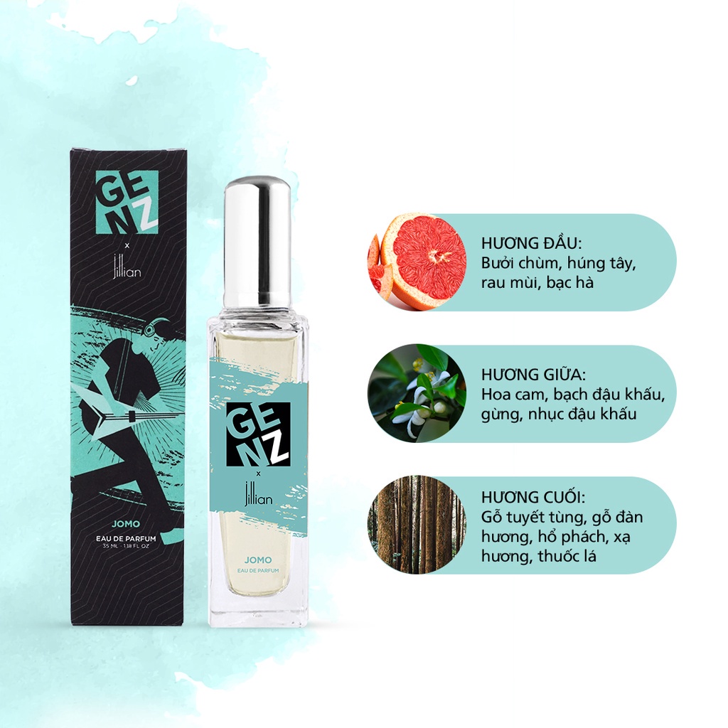 Nước hoa GenZ x Jillian Nam Jomo 35ml - độc đáo, sắc sảo, thông minh