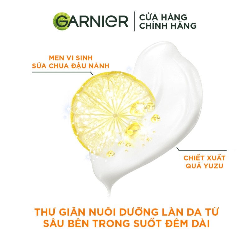 Bộ kem dưỡng da ngày đêm làm sáng và đều màu da Garnier Vitamin C Serum Cream 50ml