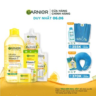 Bộ sản phẩm đặc biệt dưỡng sáng da mờ thâm chỉ từ 3 ngày Garnier Light Complete