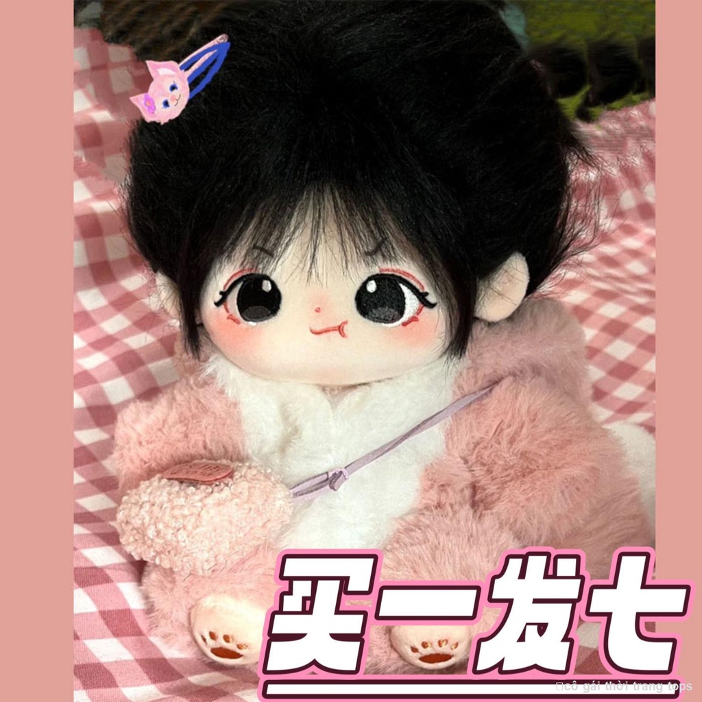 👶👚Búp Bê Bông 20cm Tóc Xào Nude Baby Plush Đồ Chơi Hình Búp Bê Quà Tặng Búp Bê Có Thể Thay Đổi Cho Bé Gái