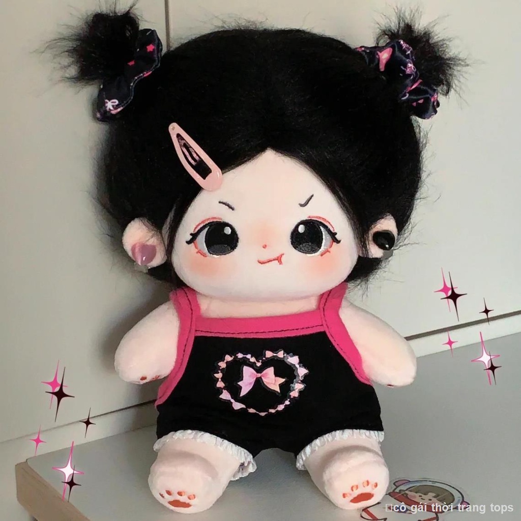 👶👚Búp Bê Bông 20cm Tóc Xào Nude Baby Plush Đồ Chơi Hình Búp Bê Quà Tặng Búp Bê Có Thể Thay Đổi Cho Bé Gái