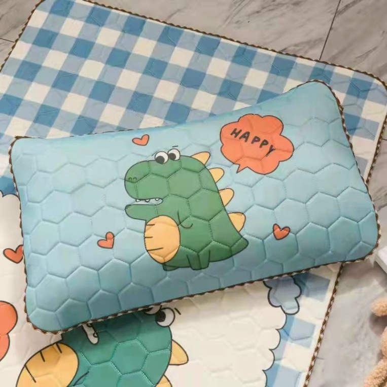 Gối Điều Hòa Cao Su Non Tencen Latex Cho Bé Size 35x50cm Ruột Bông Gòn Cotton Siêu Mềm Thoáng Mát - Hanbeading