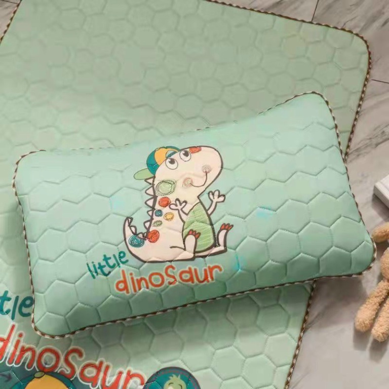 Gối Điều Hòa Cao Su Non Tencen Latex Cho Bé Size 35x50cm Ruột Bông Gòn Cotton Siêu Mềm Thoáng Mát - Hanbeading