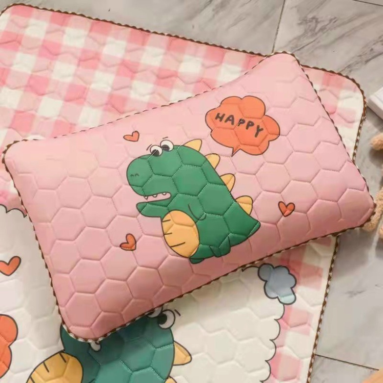 Gối Điều Hòa Cao Su Non Tencen Latex Cho Bé Size 35x50cm Ruột Bông Gòn Cotton Siêu Mềm Thoáng Mát - Hanbeading