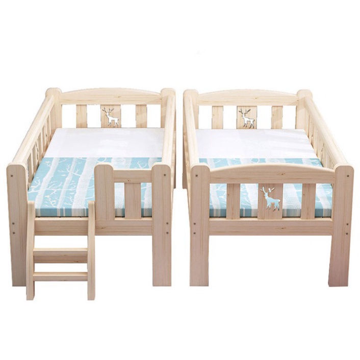 MINA- Giường ghép cho bé với giường bố mẹ cho bé an toàn cho bé Kích thước 200x100cm Leli Official