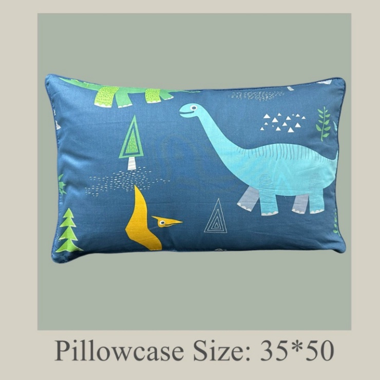 Gối trẻ em Ameli tặng kèm ruột size 30x50cm, Gối cho bé đi học thoáng khí chất cotton Hàn cao cấp Bongchipbeading