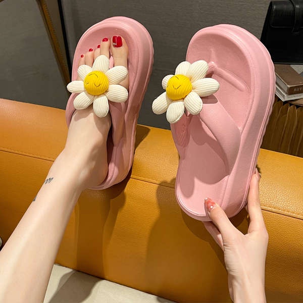 Dép bánh mì đế cao Dép xỏ ngón đế dày bánh xốp