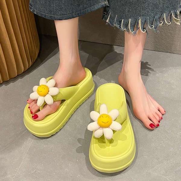 Dép bánh mì đế cao Dép xỏ ngón đế dày bánh xốp