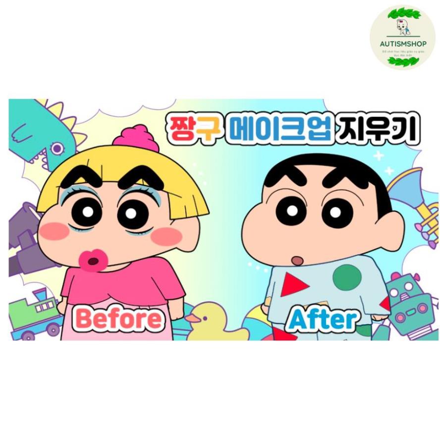 Ngôi nhà của cậu bé bút chì SHIN-Happyfunny Búp bê giấy Autismshop