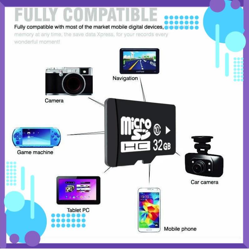 Thẻ nhớ MicroSD Class 10 Tốc độ cao  2GB/4GB/8GB/16GB/32GB/64GB