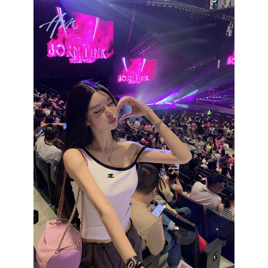 Áo Thun Sát Nách Thêu Họa Tiết Thời Trang Mùa Hè Cho Nữ