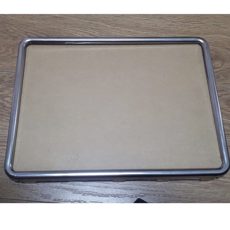 Khung biển số xe máy - viền trơn trắng, inox, meca chống nước