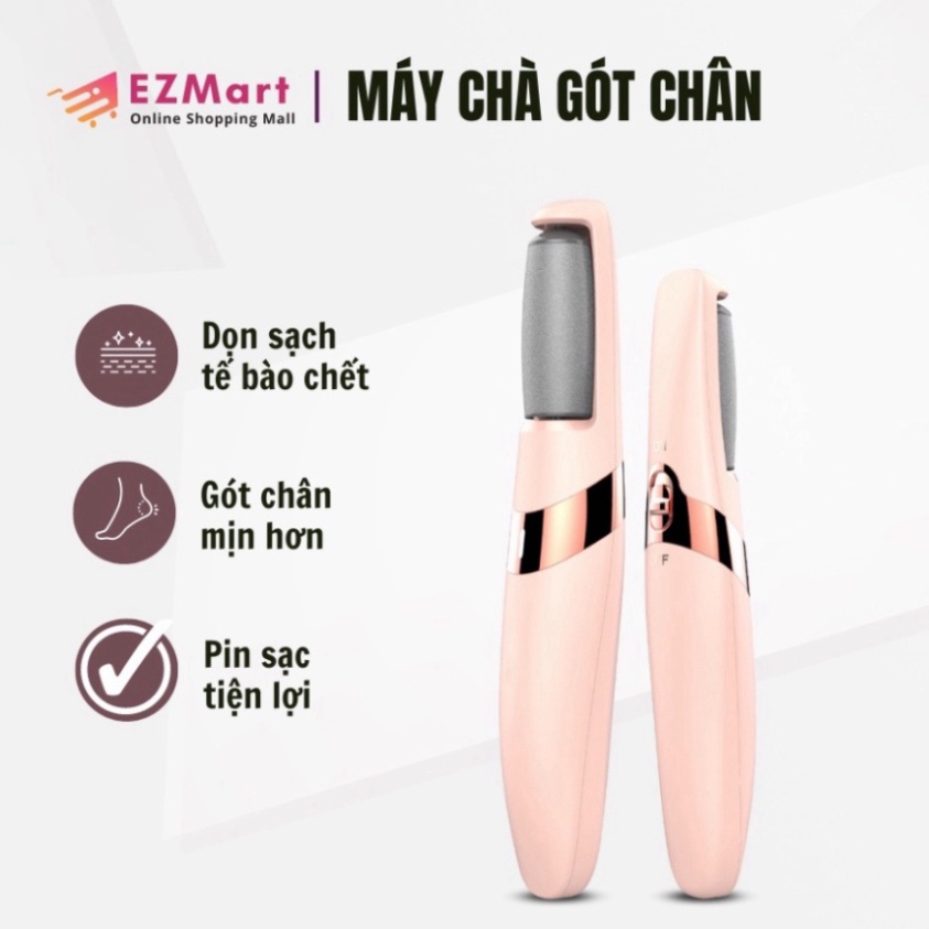 Máy Chà Gót Chân Tự Động, Tẩy Tế Bào Chết Tại Nhà Sạc Pin Tích Điện 2 Đầu Mài CG1