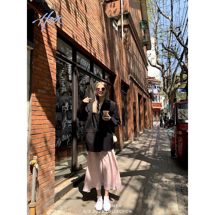 Đầm Dài Phối Bèo Nhún Thời Trang Mới 2023