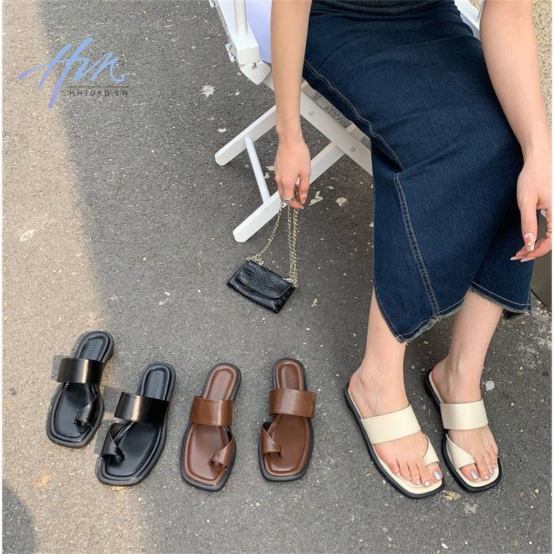 Sandal Hở Ngón Đế Bằng Mũi Vuông Phong Cách Thời Trang Mùa Hè 2023 Mới Cho Nữ
